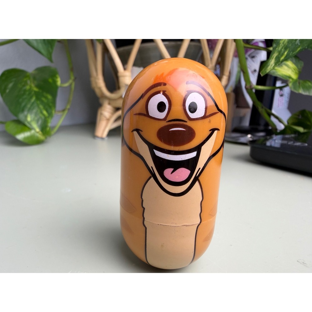 Disney Timon Weeble Toy Small Orange Good 2005 Lion King Parks Kidcore